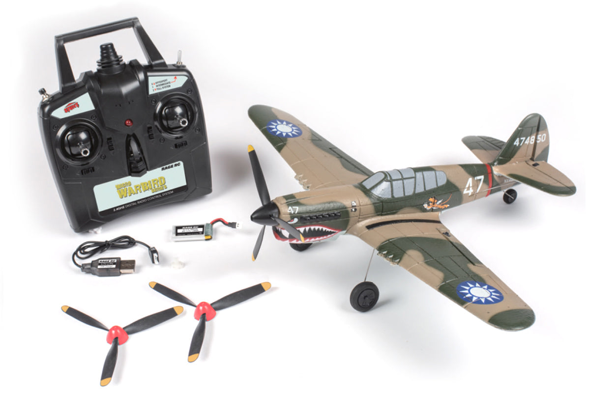 Curtiss P-40 Warhawk Micro Warbird Parts – Rage R/C