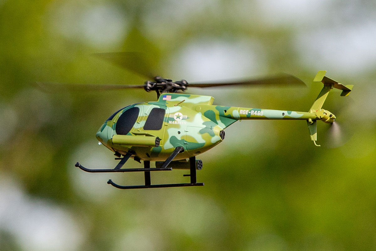 6100 - Hero-Copter Military, 4-Blade RTF Heli; Marines