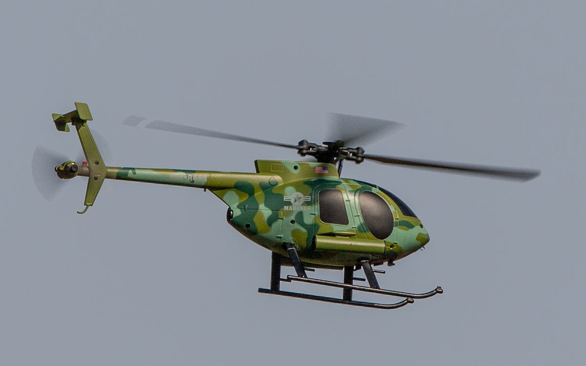 6100 - Hero-Copter Military, 4-Blade RTF Heli; Marines