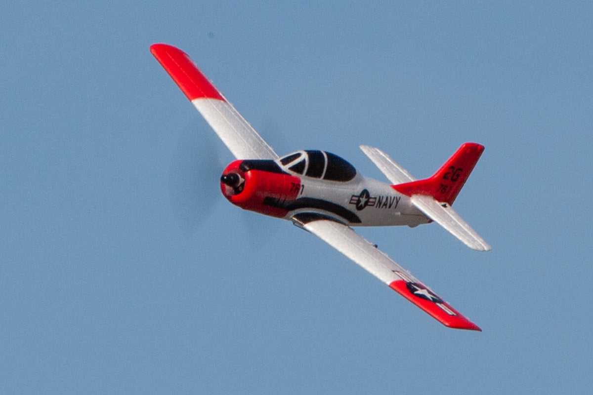 A1302 - T-28 Trojan Micro RTF Airplane w/PASS