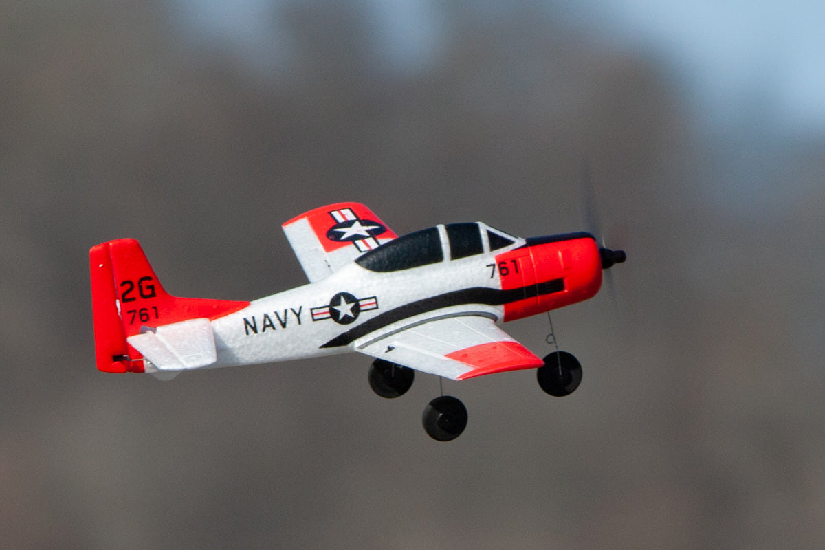 A1302 - T-28 Trojan Micro RTF Airplane w/PASS