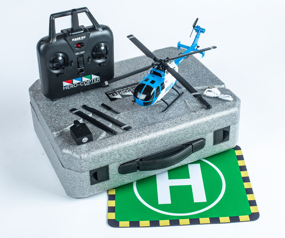 6051 - Hero-Copter, 4-Blade RTF Helicopter; Police