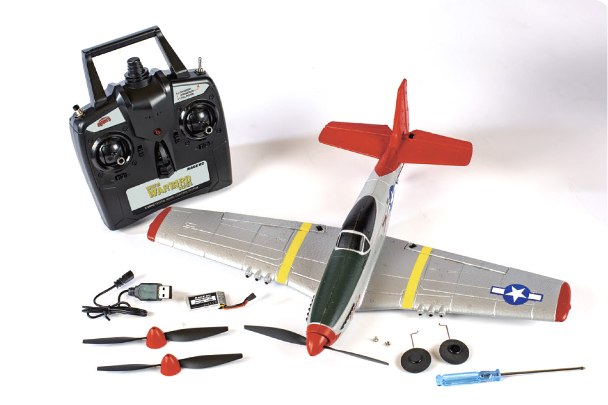 Discontinued - Use A1300V2 - A1300 - P-51D Mustang Micro RTF Airplane w/PASS