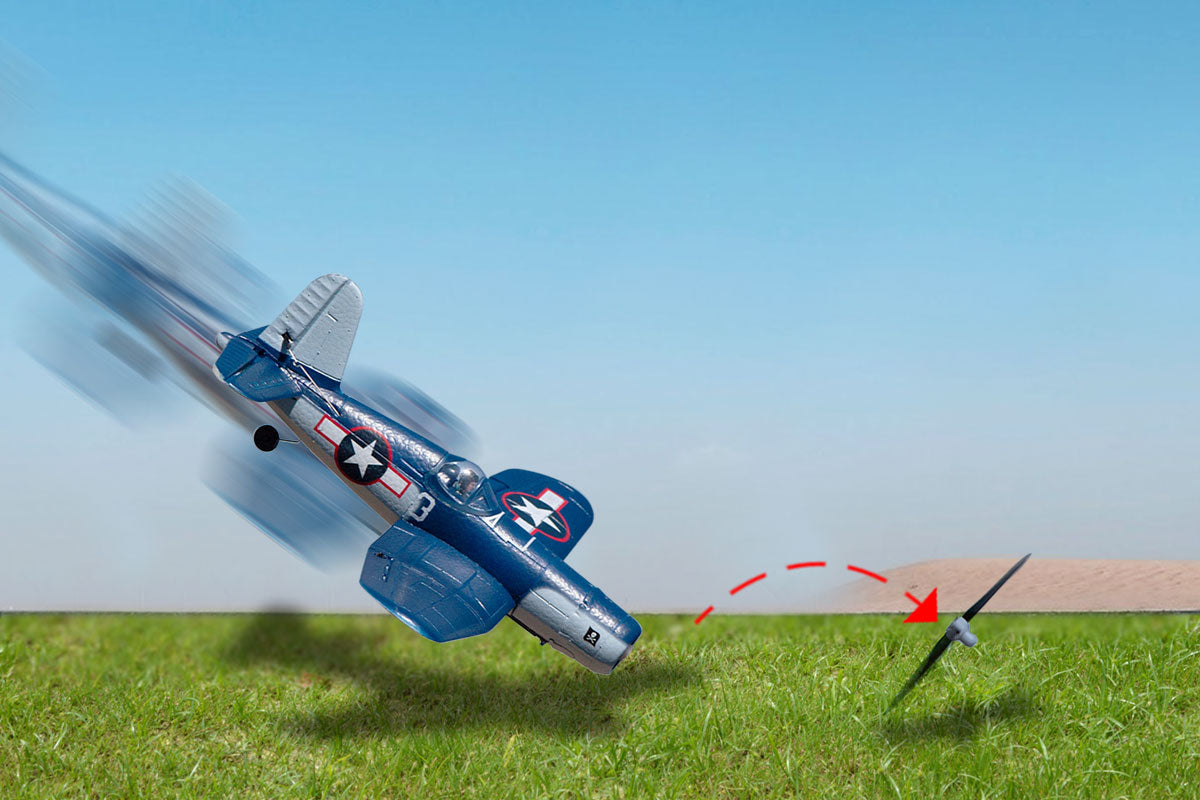 A1301V2 - F4U Corsair Jolly Rogers Micro RTF Airplane with PASS (Pilot Assist Stability Software) System