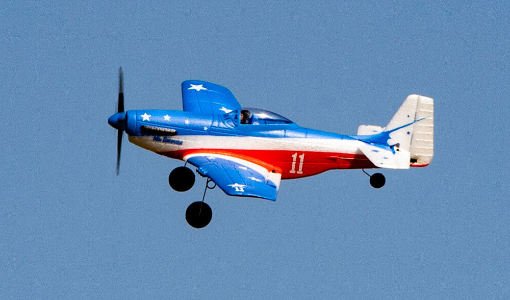 A1300V3 - P-51D Miss America Micro RTF Airplane with PASS (Pilot Assist Stability Software) System