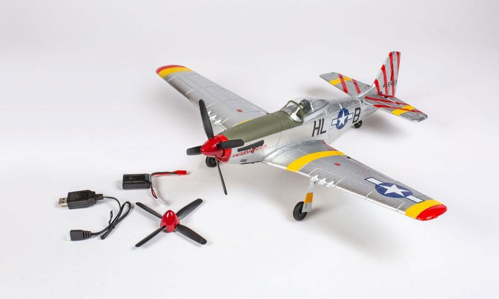 A1601 - P-51D Mustang 500mm Brushless RFT (Ready-for-Transmitter) Warbird with PASS System