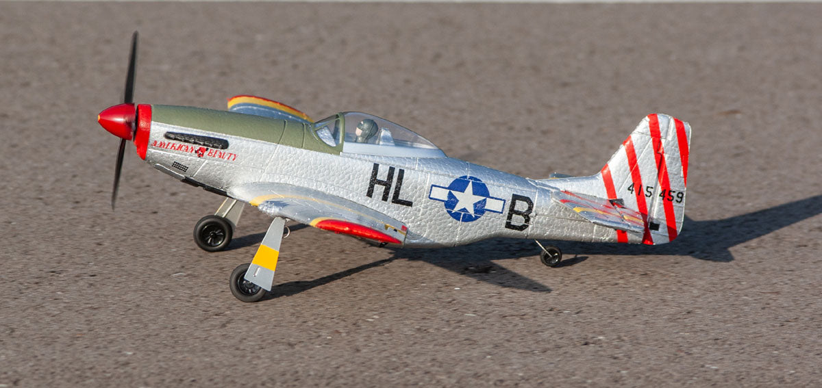 A1601 - P-51D Mustang 500mm Brushless RFT (Ready-for-Transmitter) Warbird with PASS System