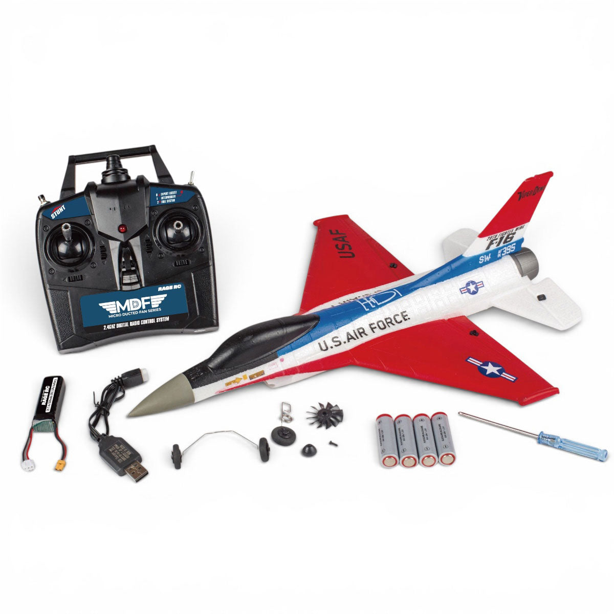 A1700 - F-16 Micro RTF Brushless Powered EDF Jet with PASS (Pilot Assist Stability Software) System