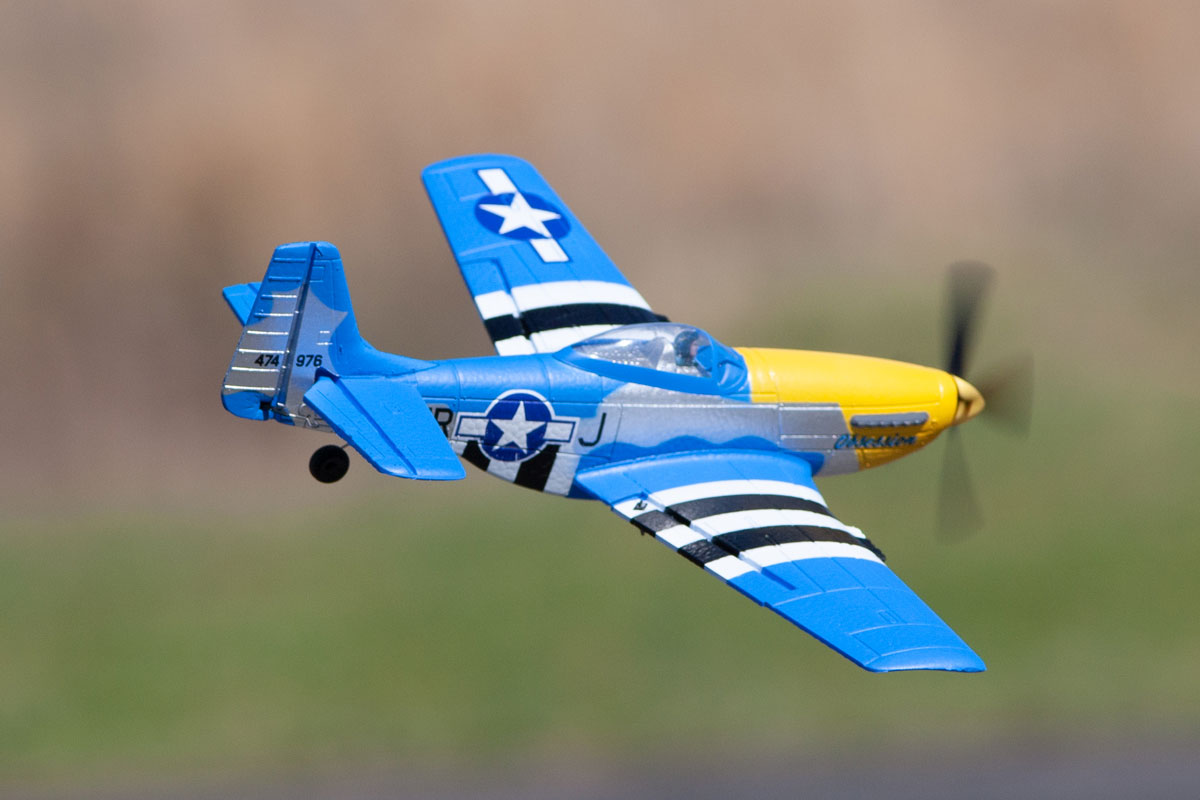 A1300V2 - P-51D Obsession Micro RTF Airplane with PASS (Pilot Assist Stability Software) System