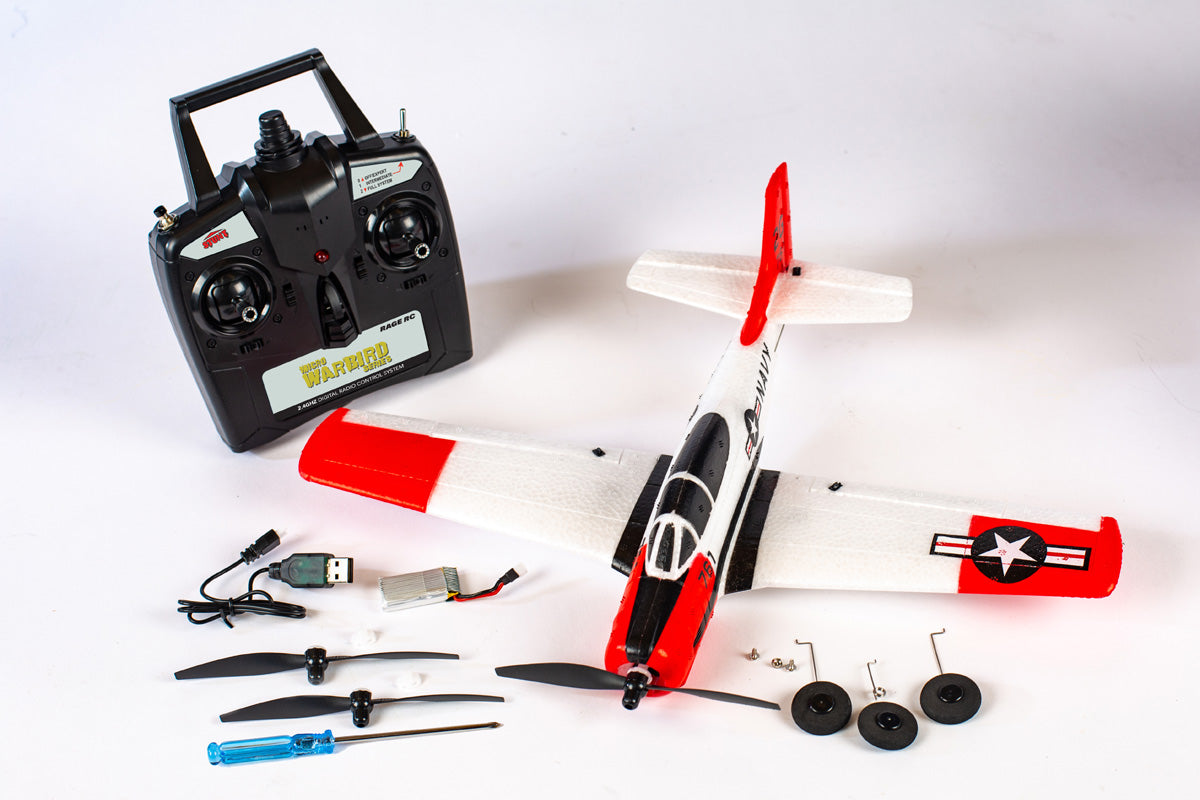 T-28 Trojan Micro RTF Airplane w/PASS – Rage R/C