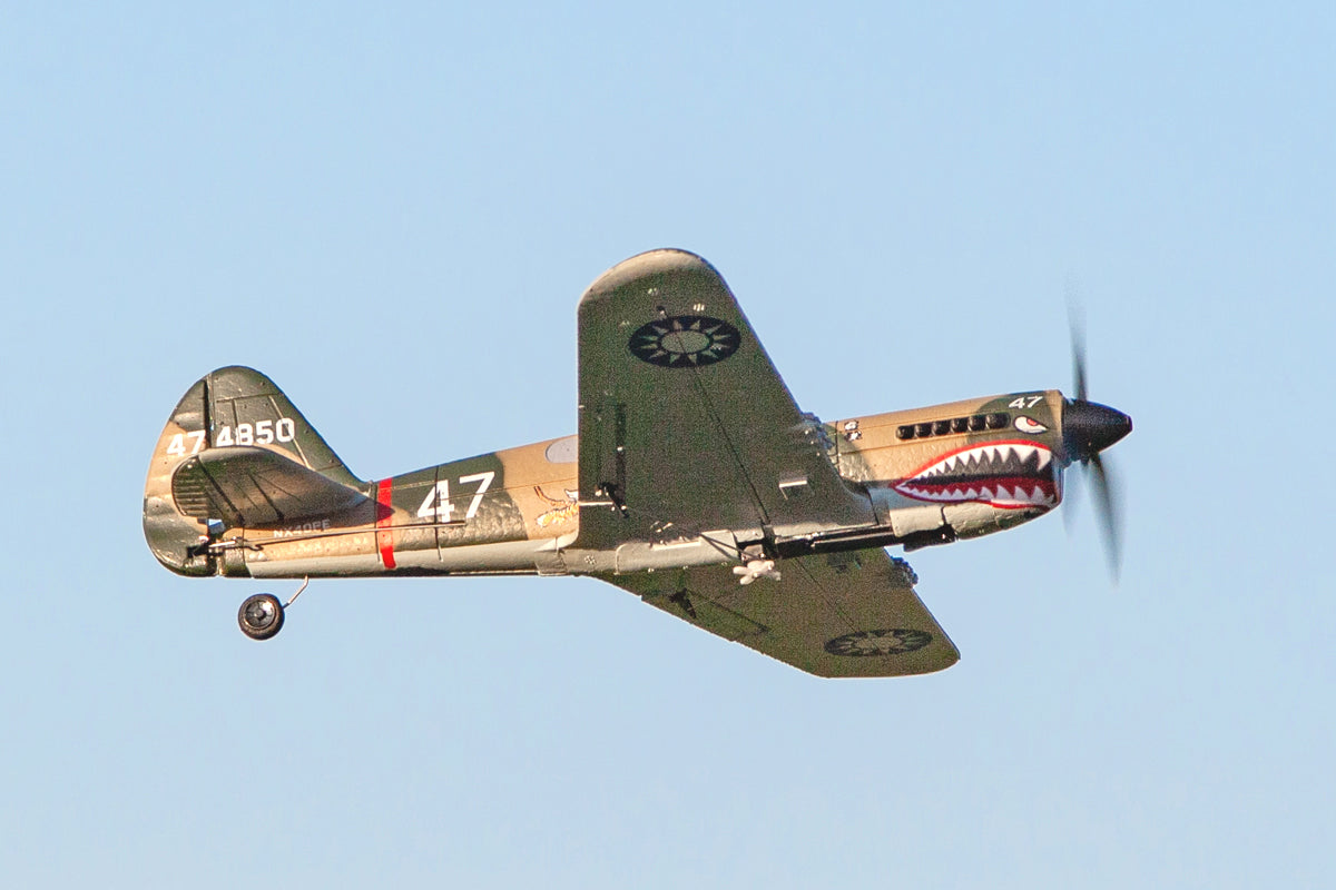 A1305 - Curtiss P-40 Warhawk Micro RTF Airplane w/PASS