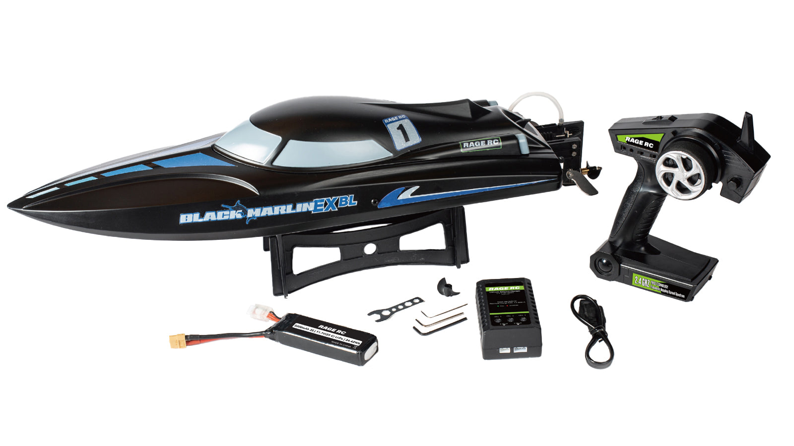 Black Marlin EX BL RTR Boat Rage R C